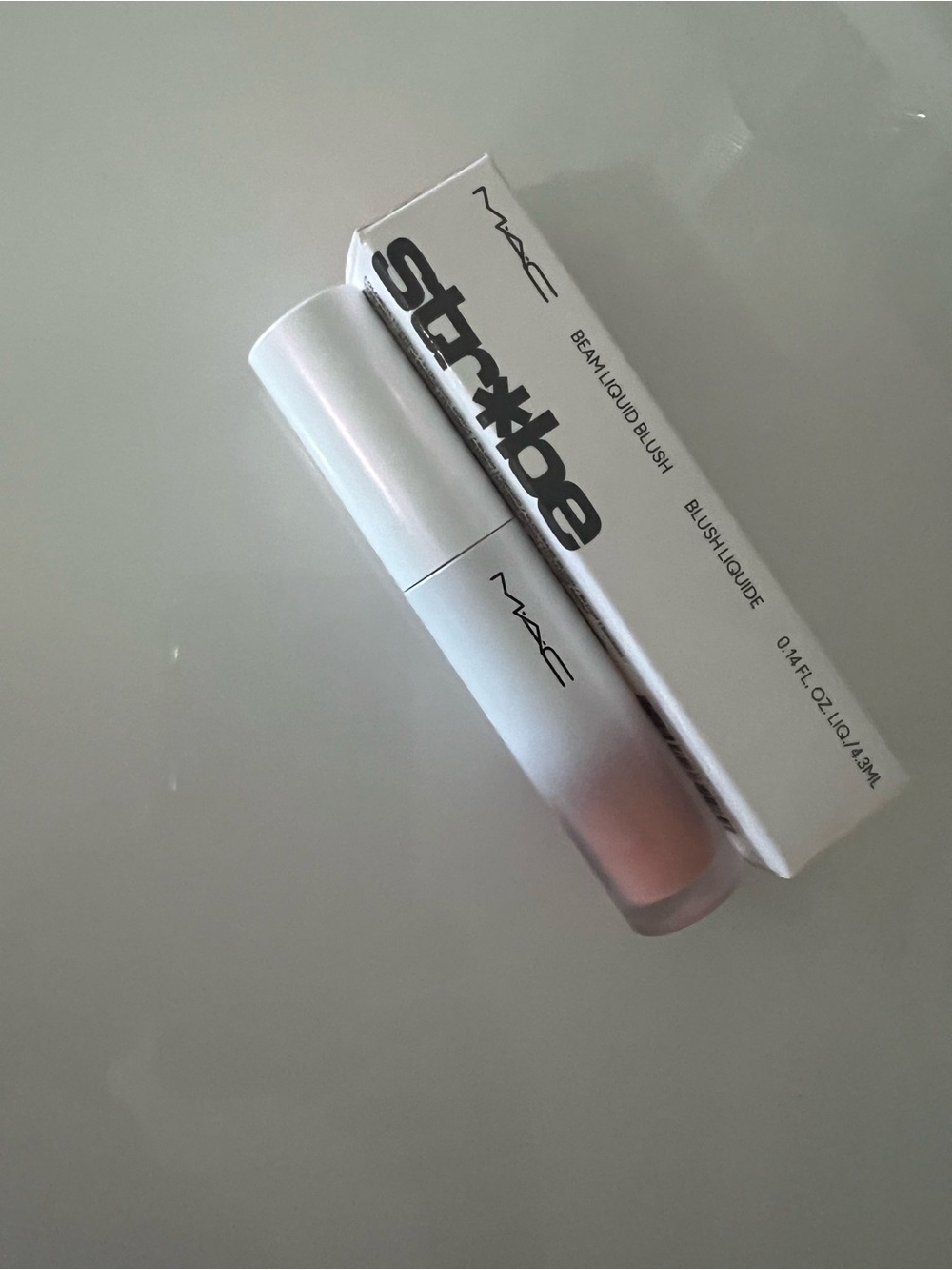 MAC Strobe Beam Liquid Blush — Soft Pink Sheen